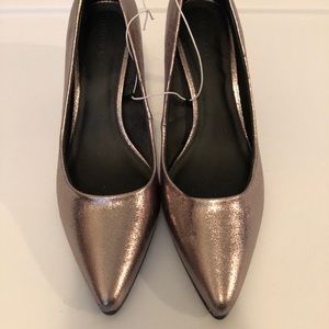Pewter sparkly heels